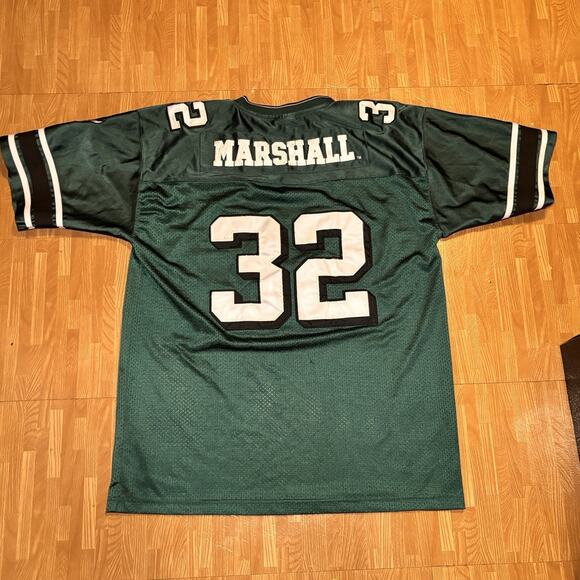 Marshall Thundering Herd Green #32 Football Jersey Large Vintage - Picture 6 of 6